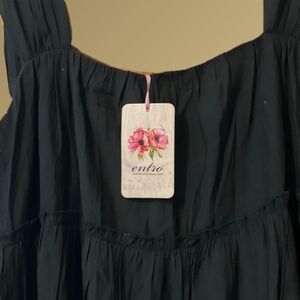 🖤 Entro Tiered Tank Dress – Effortless & Chic 🖤